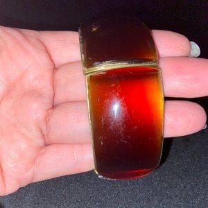 Lauren Conrad signed amber chunky bangle
